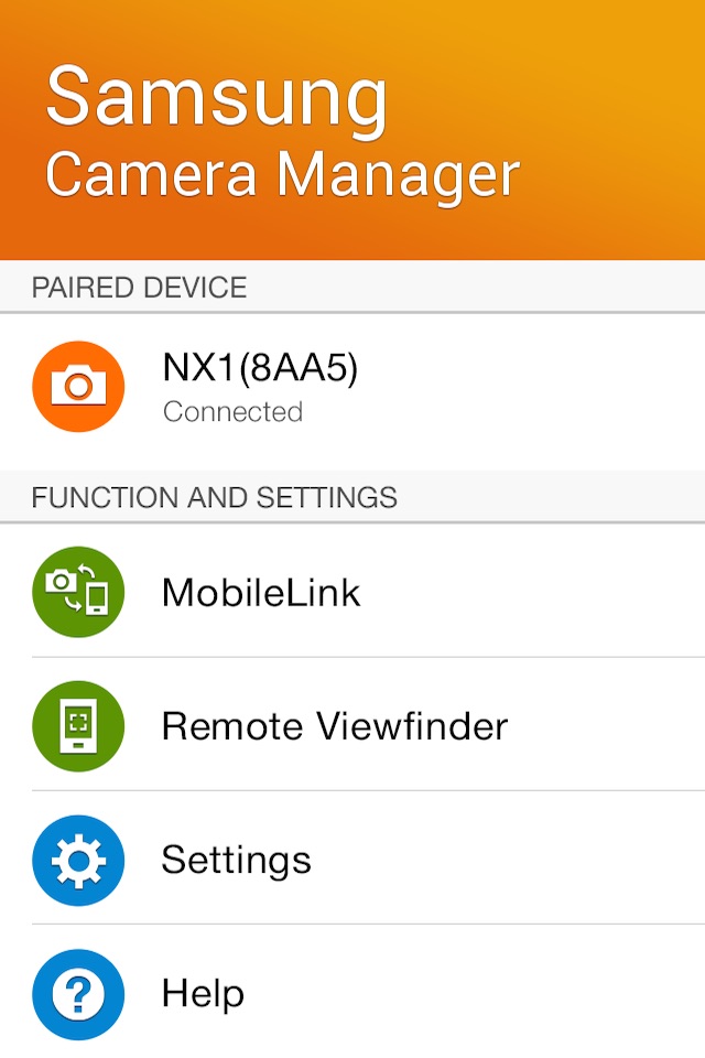 Samsung Camera Manager screenshot 2