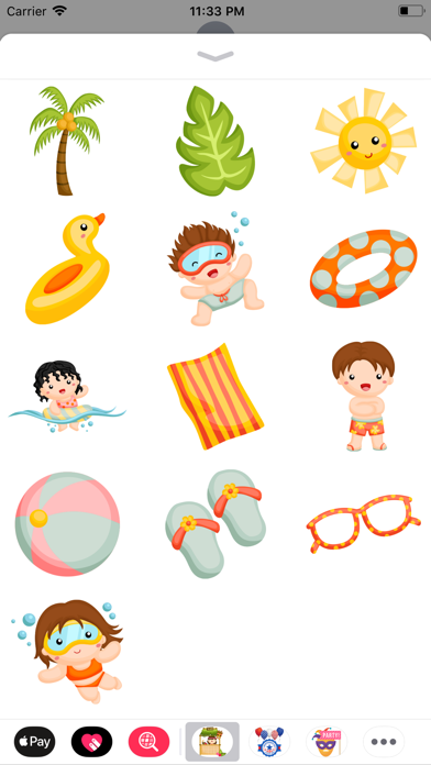 Summer Beach Fun Stickers screenshot 3