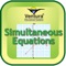 Simultaneous Equations are a set of equations with two or more variables for which there are values that can satisfy all the equations simultaneously