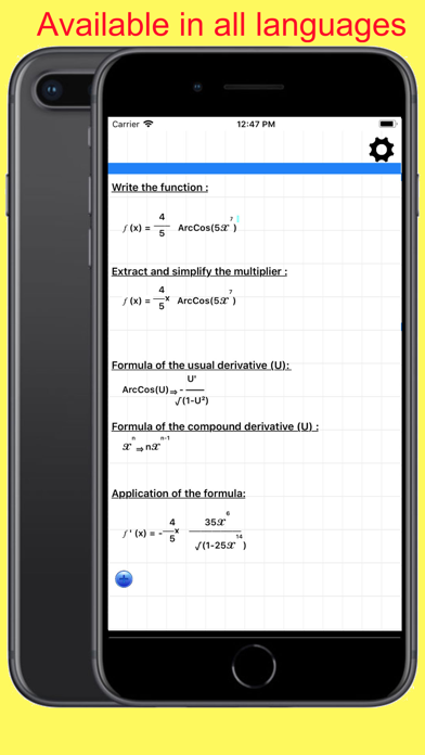 Functions and derivatives screenshot 3