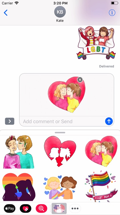 Girl In Pride Love Sticker