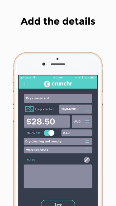 Crunchr – Receipt Saver App screenshot 2