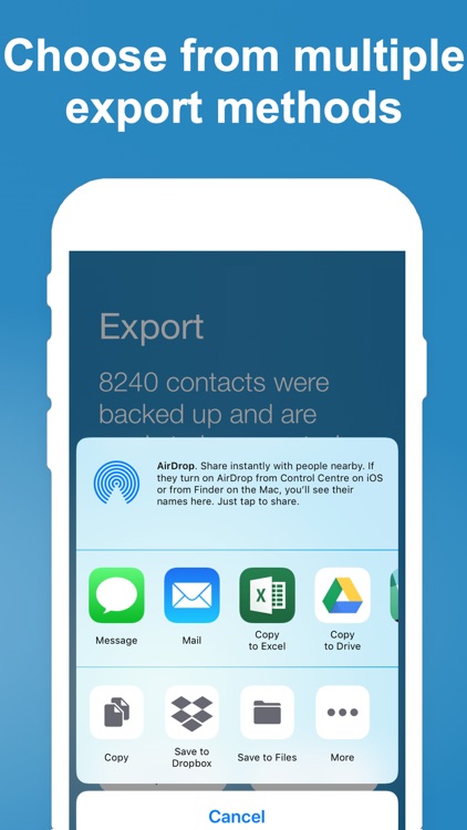 Export Contact
