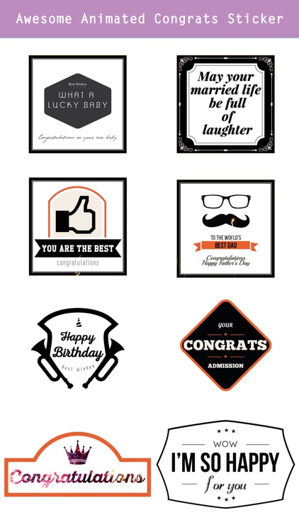 Animated Congrats Stickers screenshot-4