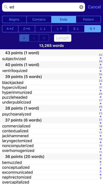 Lexica Word Finder for Words With Friends screenshot 4