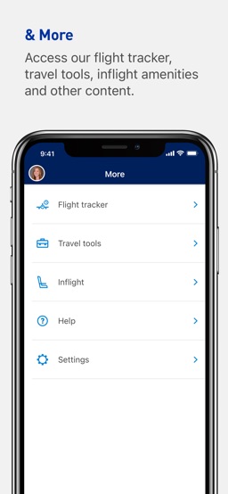 JetBlue app screenshot