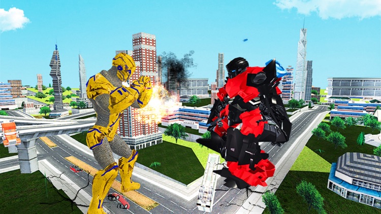 Gorilla Robot Smash City screenshot-5