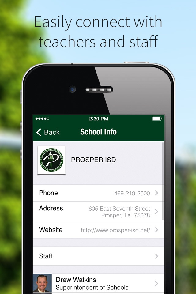 Prosper ISD screenshot 2