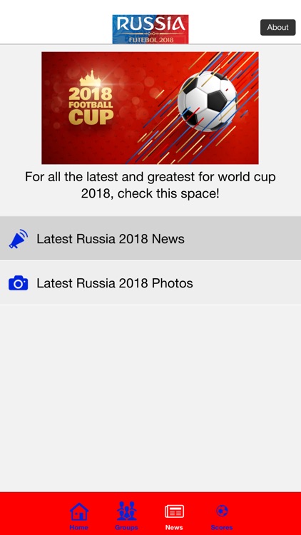 2018 Football Cup App