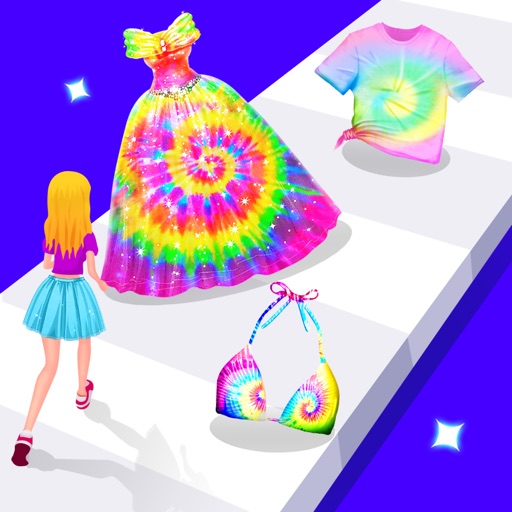 Princess Tie Dye Fashion Run Icon