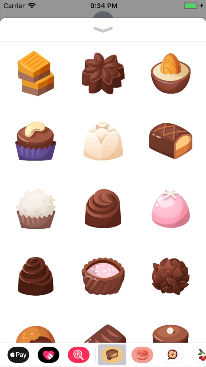 Chocolate Sweets Stickers