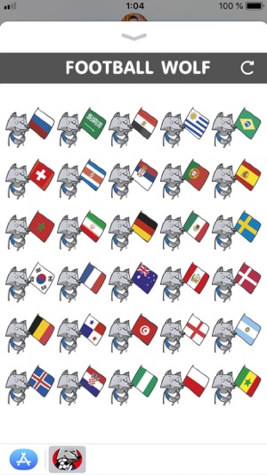 Football Wolf - stickers(圖4)-速報App