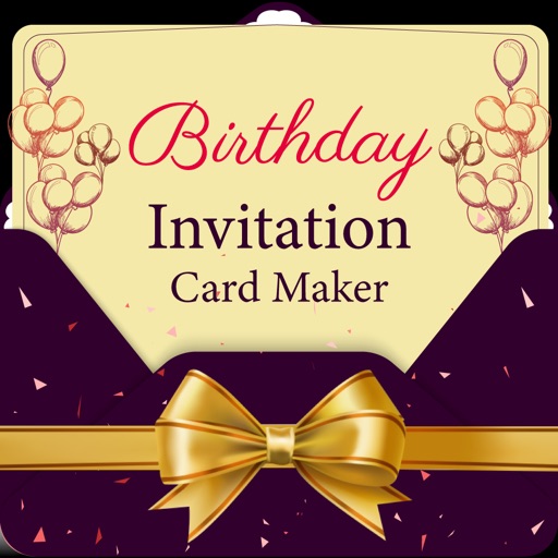 Birthday Photo Invitation Card Icon