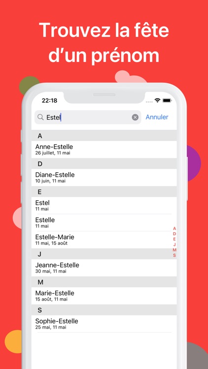 Celebrate Rappel fête prénom screenshot-5