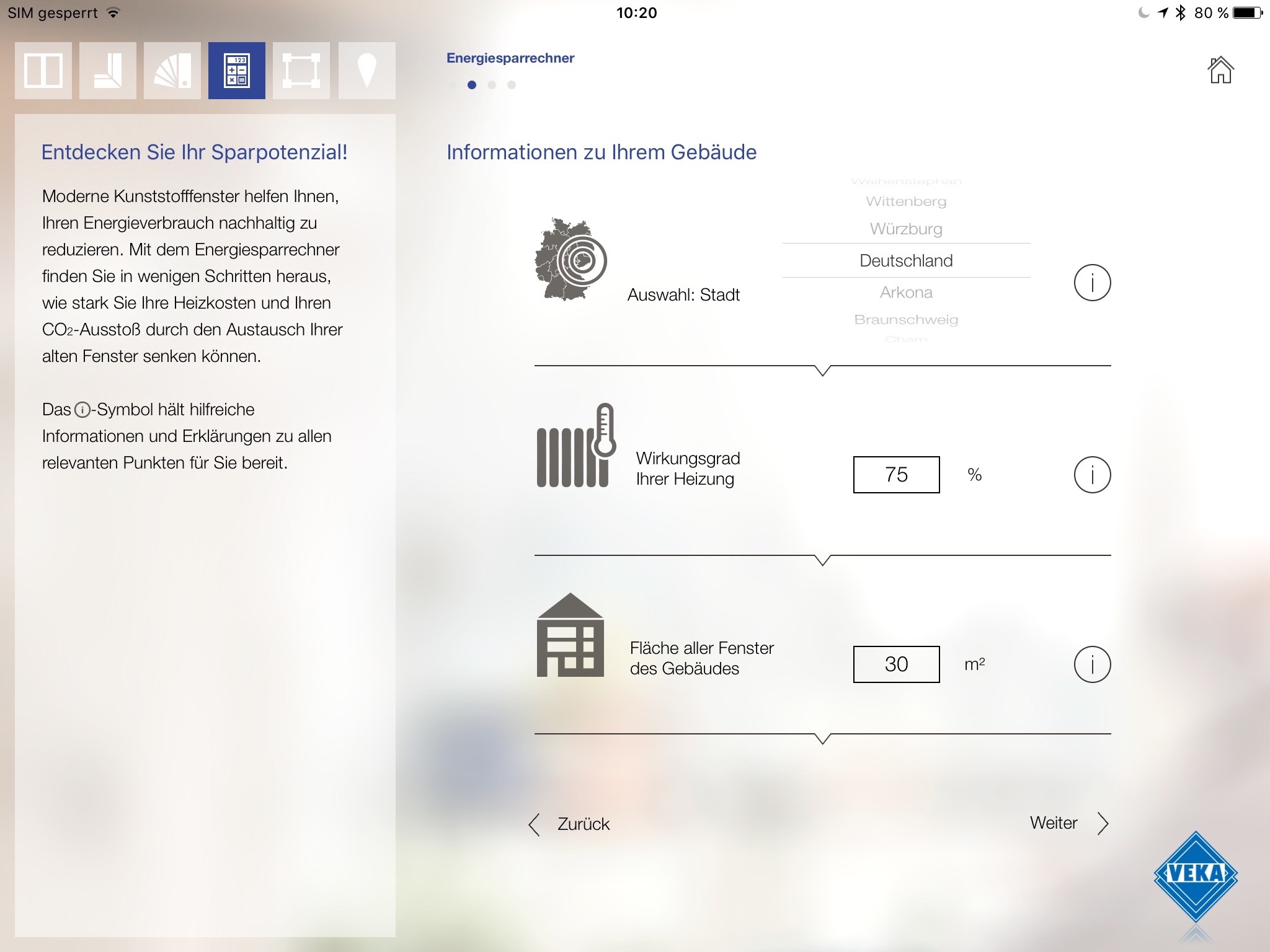 VEKA APP screenshot 2