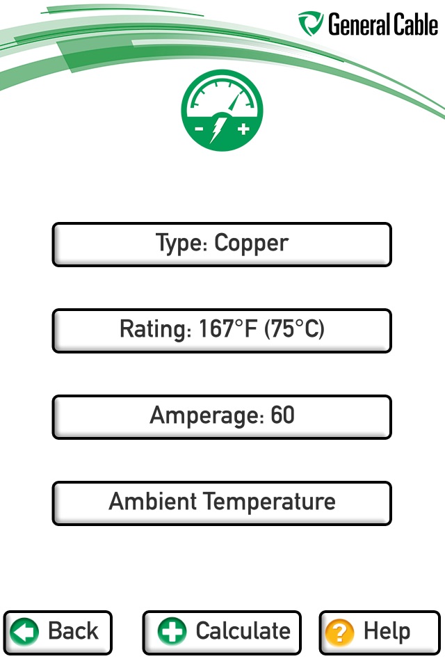 Prysmian Group Conductor Amps screenshot 3