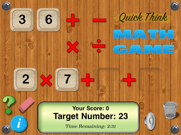 Quick Think Math Game screenshot-3