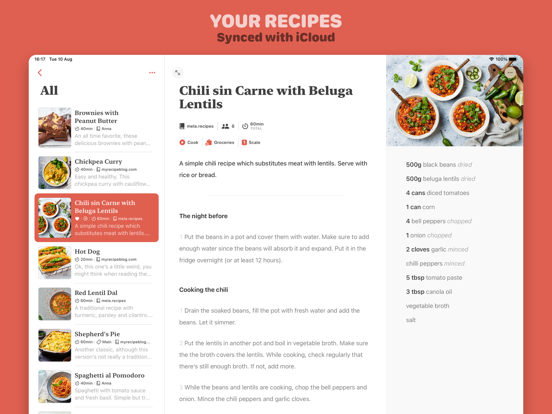 Mela - Recipe Manager screenshot 2