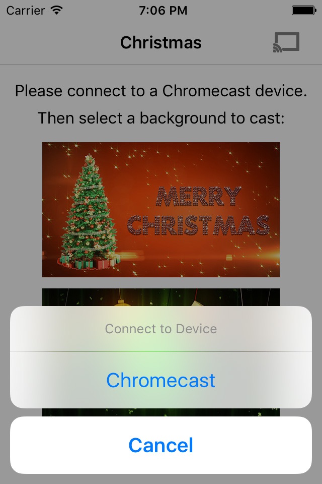 Christmas Backgrounds on TV screenshot 2