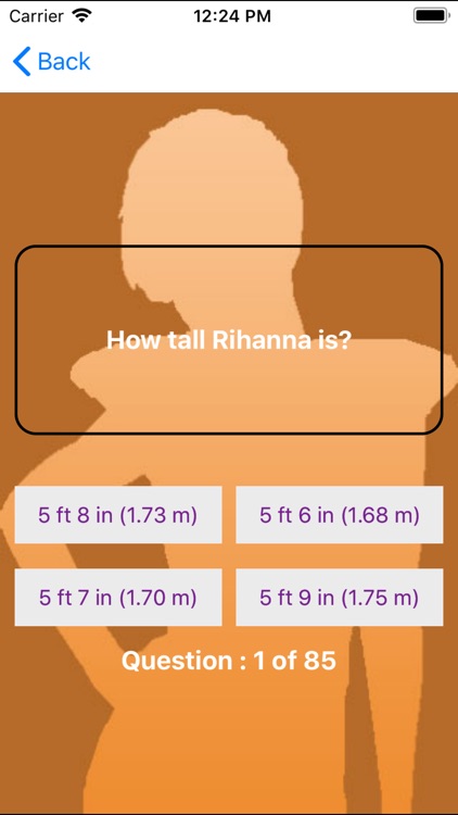 Quiz App - "Rihanna Edition"