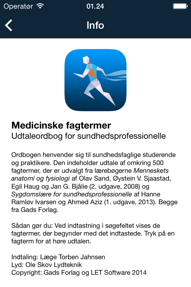 Medicinske fagtermer screenshot 4