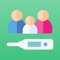 Body Temperature Note is an app for recording the body temperature of a family or small group of people on a daily basis