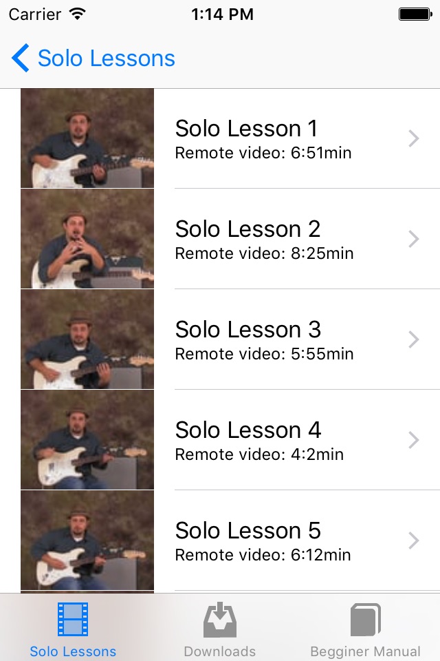 Solo Guitar Lessons screenshot 3