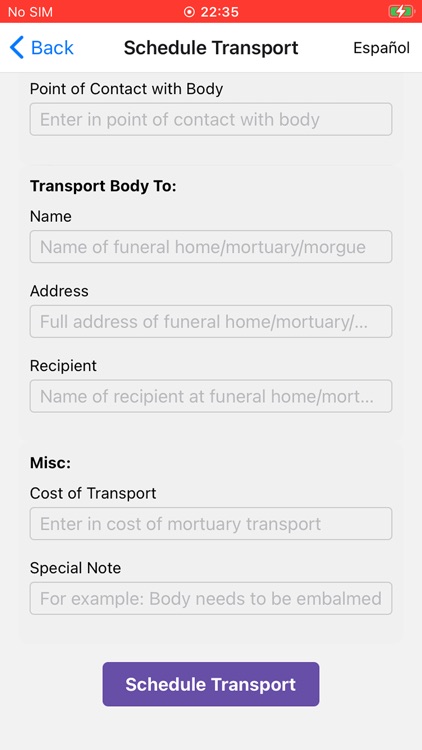 Mortuary Transporter