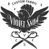 Violet Snow Custom Fabric