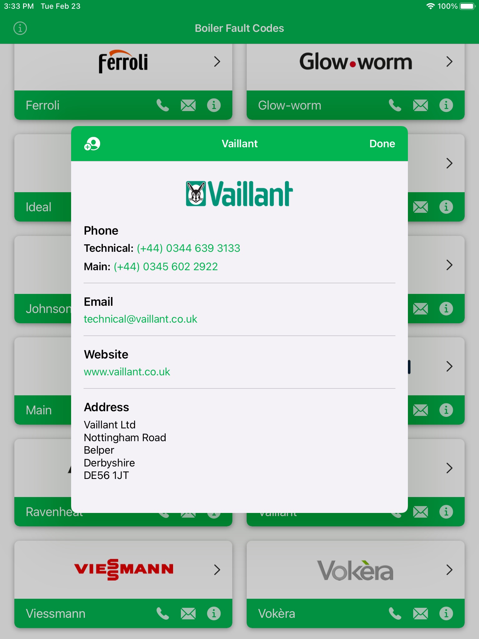 Boiler Fault Codes screenshot 4