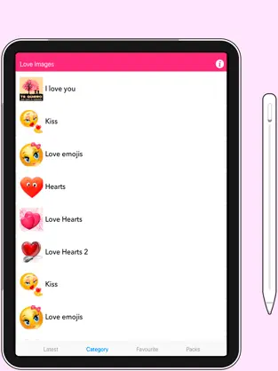 Captura de Pantalla 4 Amor Stickers para whatsapp iphone