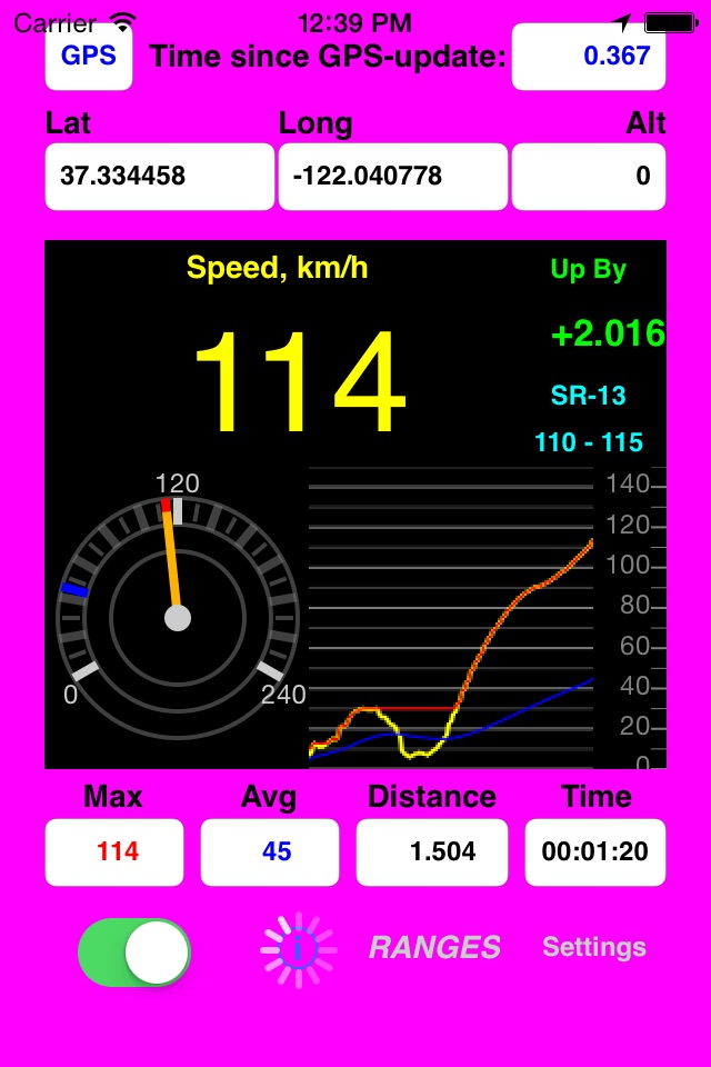 AudibleSpeed GPS Speed Monitor screenshot 3