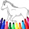 Icon Horse coloring game