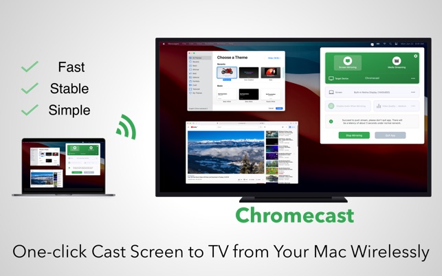 Mirror Screen to Chromecast on the Mac App