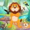 You need to draw a reasonable line so that the little lion can eat the gem and enter the circle to pass the level