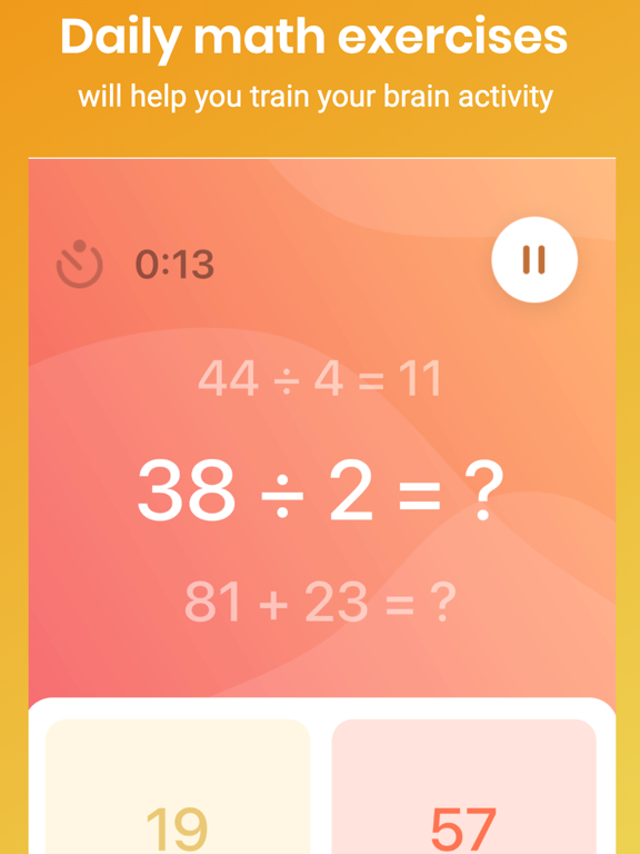 Screenshot #4 pour Math Games - MathBrain