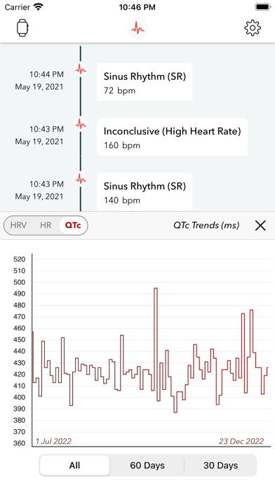 ECG+ Analyzer for QT/QTc & HRV screenshot 4