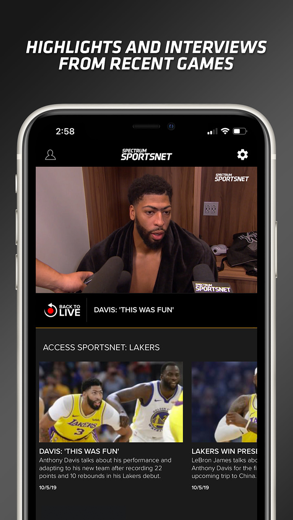 Spectrum SportsNet Pour IPhone - TÉLÉCHARGEMENT DE L'APPLICATION