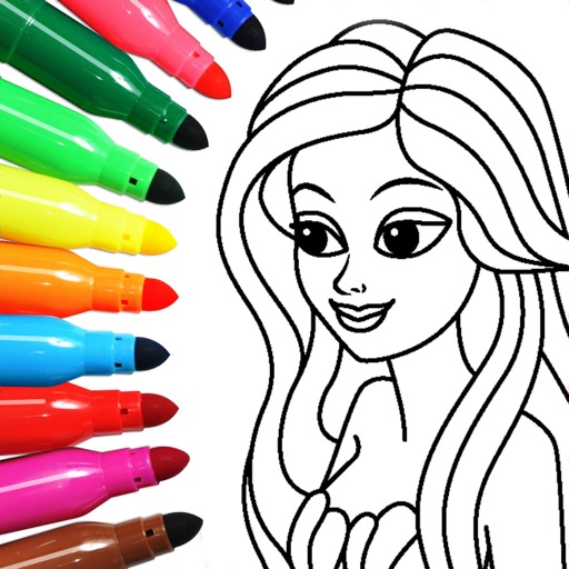 Coloring book 4 girls