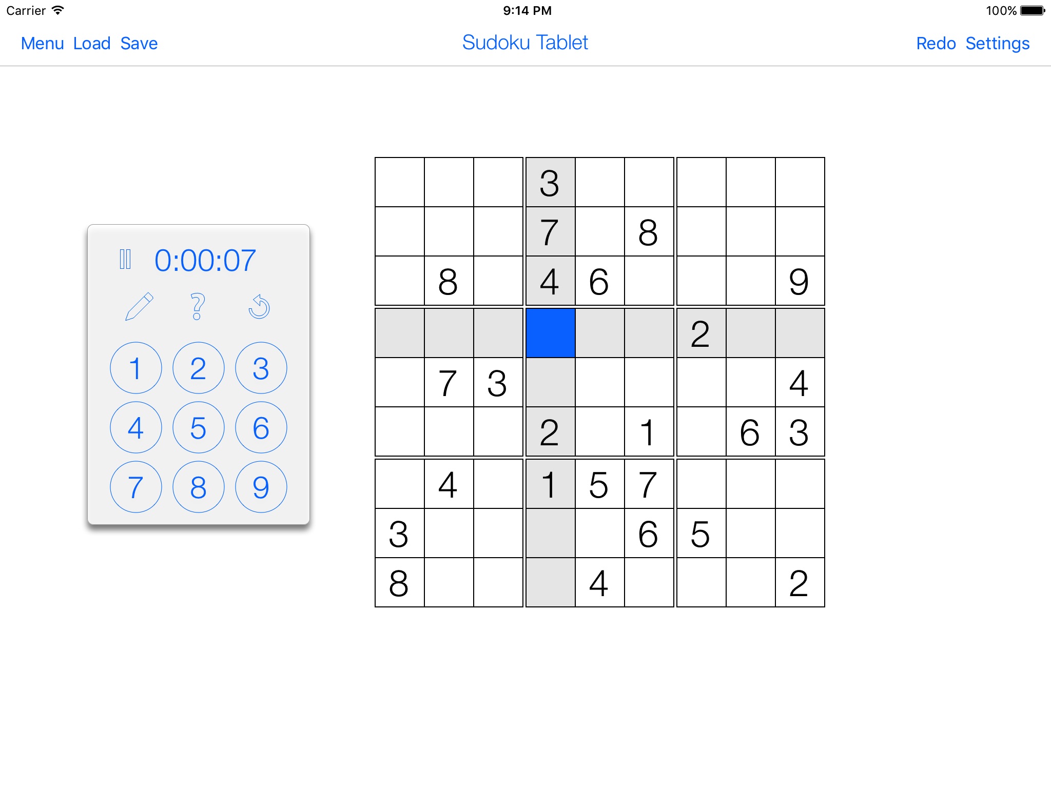 Sudoku Tablet screenshot 2