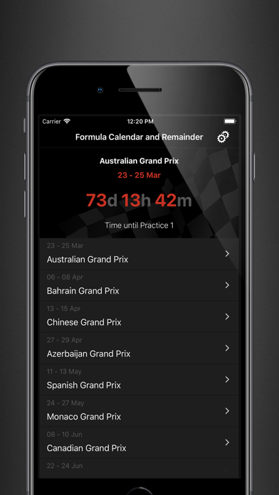 Formula Calendar 2023 screenshot 2
