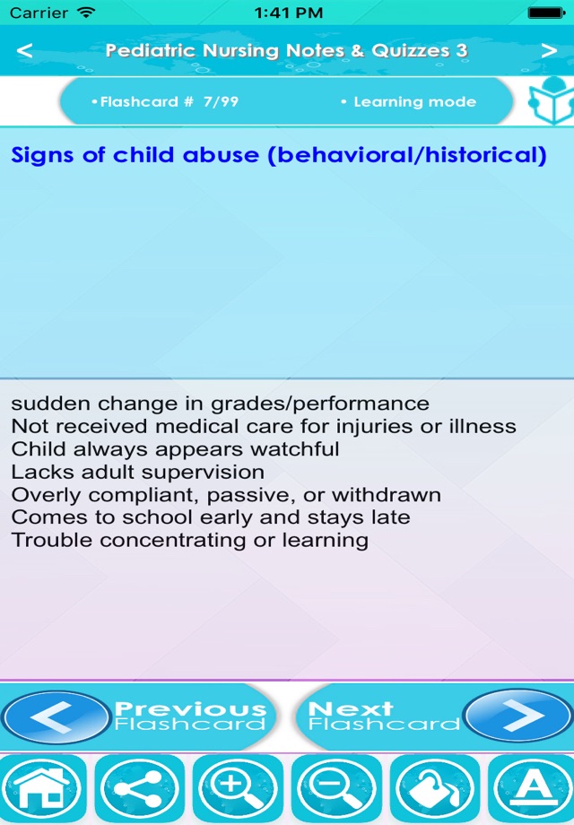 Pediatric Nursing Exam Q&A App screenshot 2