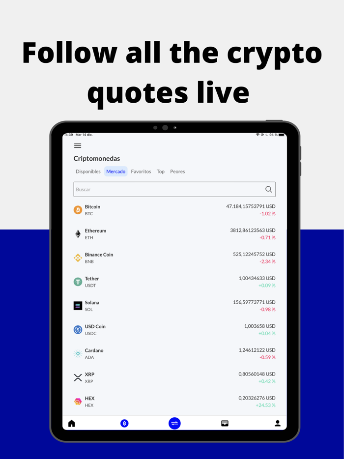 Copter - Buy Bitcoin and USDT