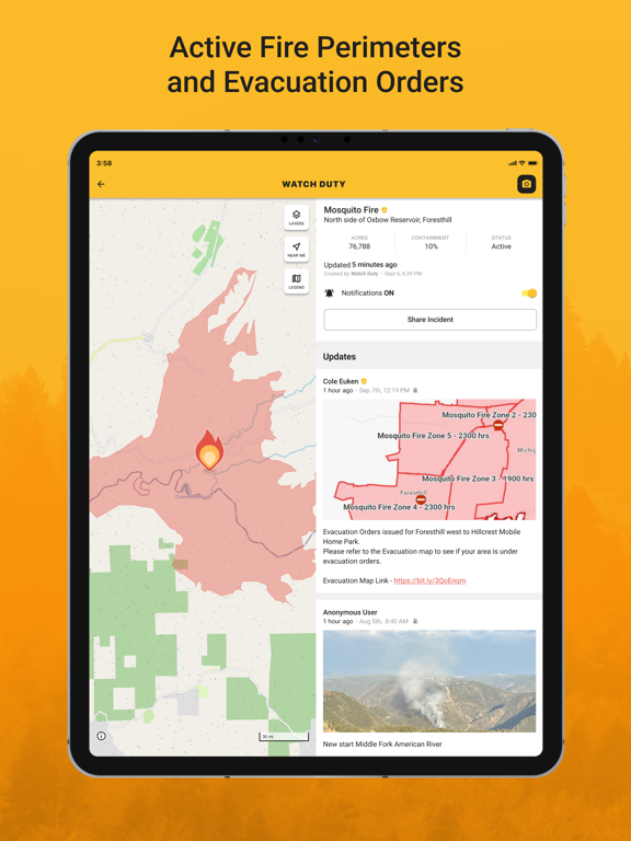 Watch Duty: Wildfire Maps screenshot 2
