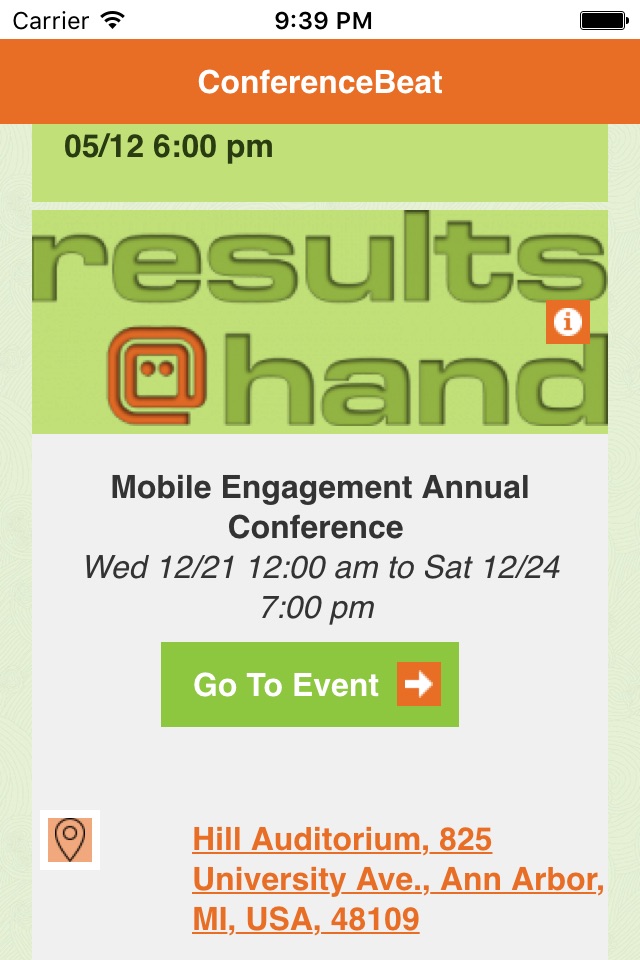 R@H ConferenceBeat Event App screenshot 2