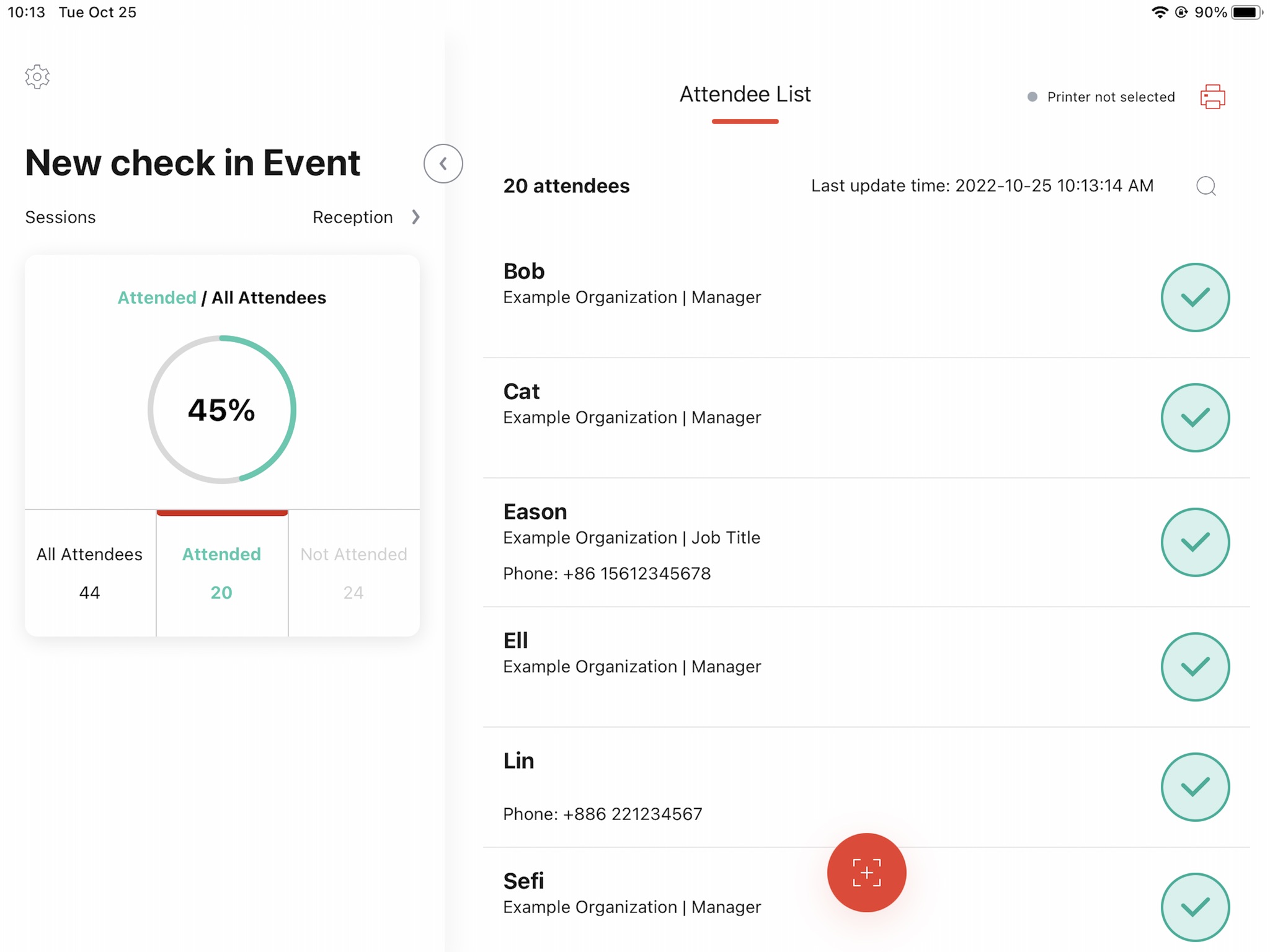 EventX Check-in screenshot 2