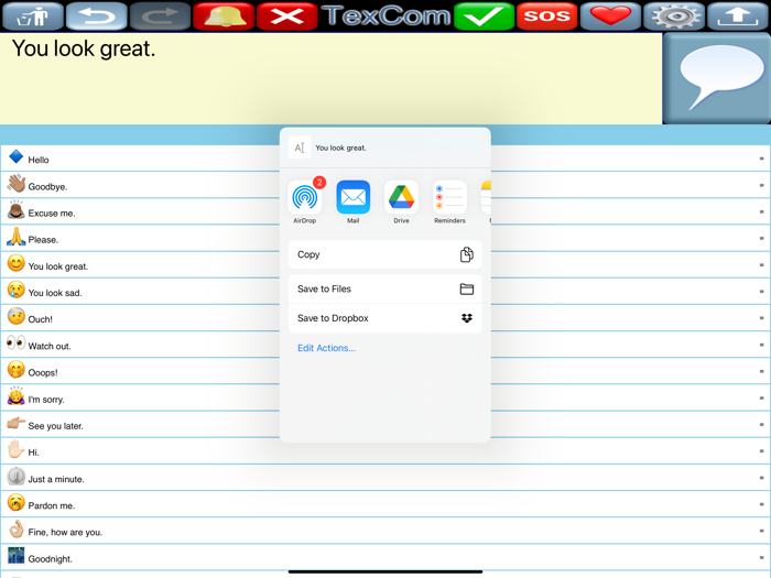 TexCom Text Communicator
