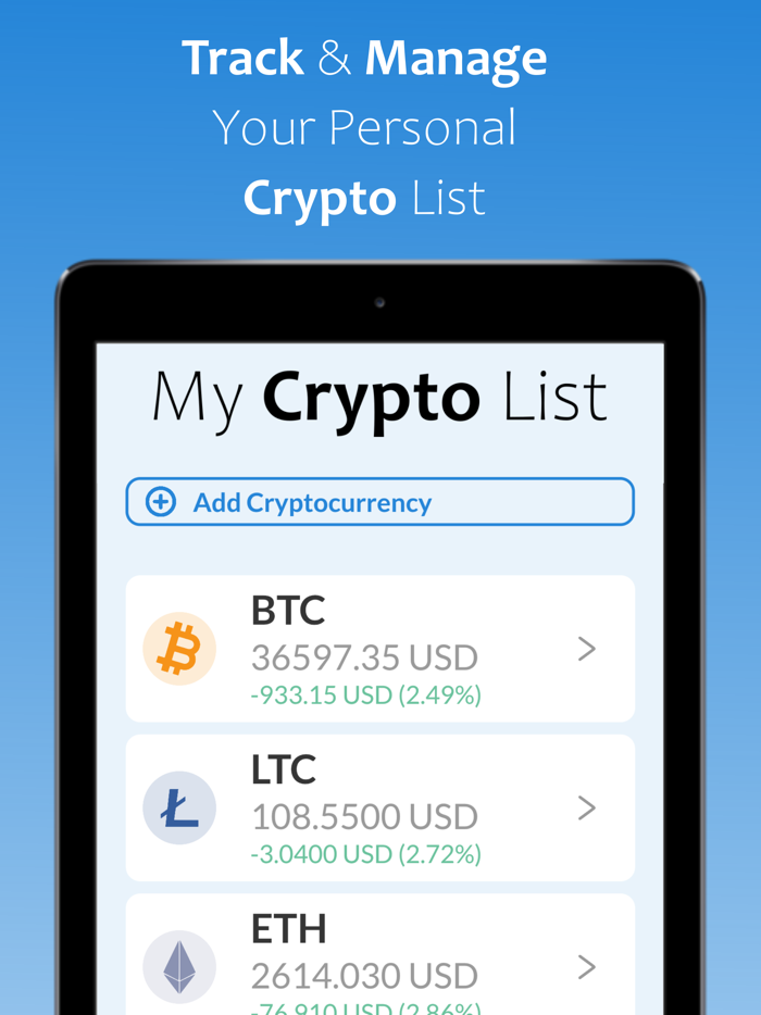 My Crypto List
