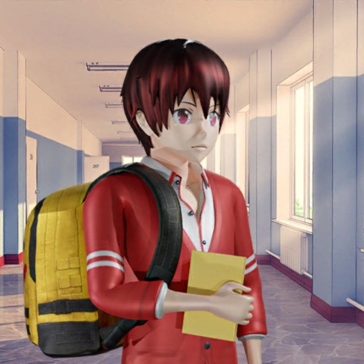 Anime Boy High School Life 3D iOS App