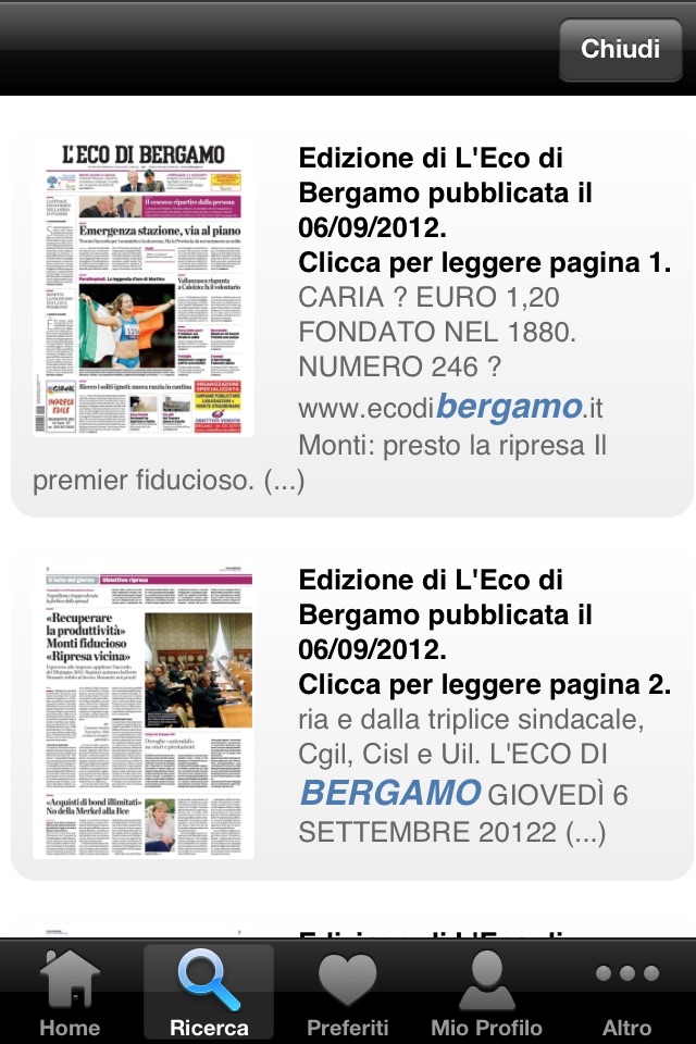 L'Eco di Bergamo Digital screenshot 4